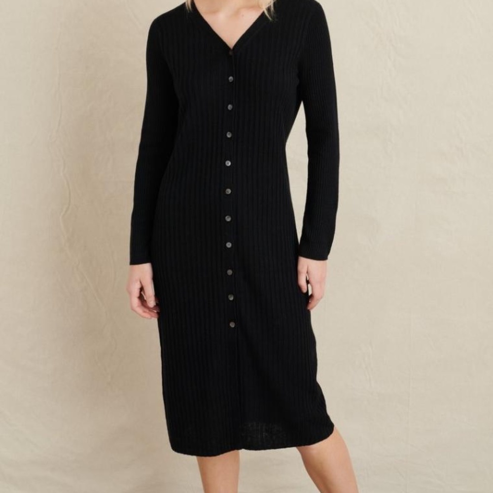 Alex Mill Midi Black Sweater Dress